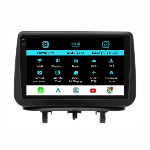 Navigatie Dedicata Opel Meriva (2010-2017), 2K, 4Gb Ram, 64Gb Stocare, Carplay