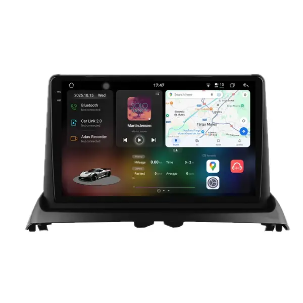 Navigatie Dedicata Renault Clio 2 (1998-2012), 2K, 12Gb Ram, 256Gb Stocare, Carplay