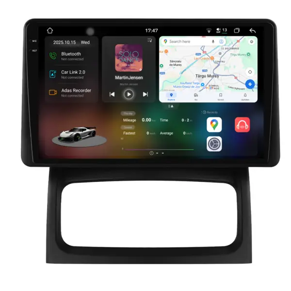 Navigatie Dedicata Renault Clio 2 (1998-2012), 2K, 12Gb Ram, 256Gb Stocare, Carplay