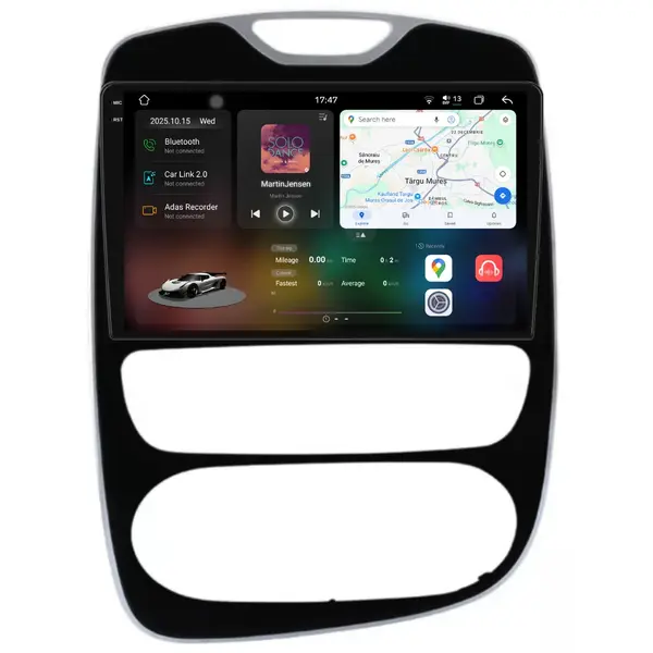 Navigatie Dedicata Renault Clio 4 (2012 - 2019), 2K, 12Gb Ram, 256Gb Stocare, Android Auto, Carplay