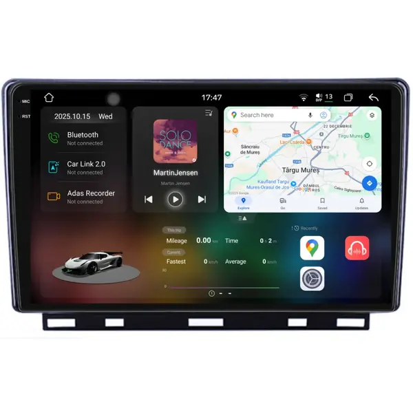 Navigatie Dedicata Renault Clio 5 (2019-2024), 2K, 12Gb Ram, 256Gb Stocare, Carplay