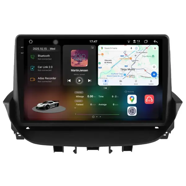 Navigatie Dedicata Renault Laguna (2001-2007), 2K, 12Gb Ram, 256Gb Stocare, Carplay