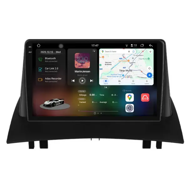 Navigatie Dedicata Renault Megane 2 (2002-2009), 2K, 12Gb Ram, 256Gb stocare, Carplay