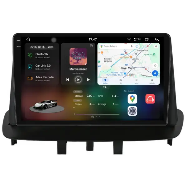 Navigatie Dedicata Renault Megane 3 (2009 - 2015), 2K, 12Gb Ram, 256Gb Stocare, Android Auto, Carplay