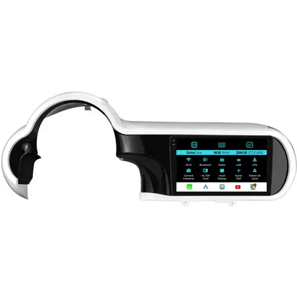 Navigatie Dedicata Renault Twingo (2014 - 2024), 9 Inch, 8Gb Ram, 256Gb Stocare, Android Auto, Carplay