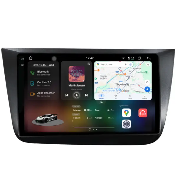 Navigatie Dedicata Seat Altea (2004-2015), 2K, 12Gb Ram, 256Gb stocare, Carplay