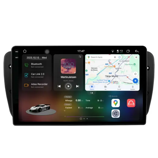 Navigatie Dedicata Seat Ibiza (2008-2016), 2K, 12Gb Ram, 256Gb Stocare, Carplay