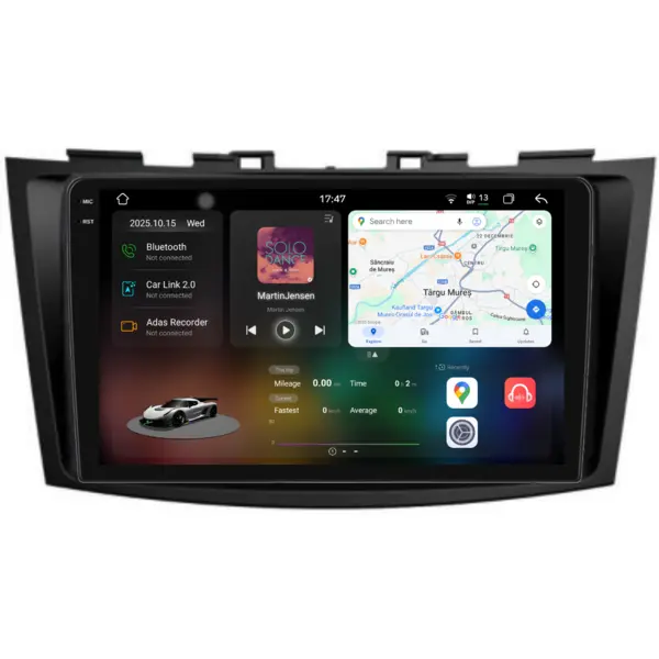 Navigatie Dedicata Suzuki Swift (2010-2017), 2K, 12Gb Ram, 256Gb Stocare, Carplay