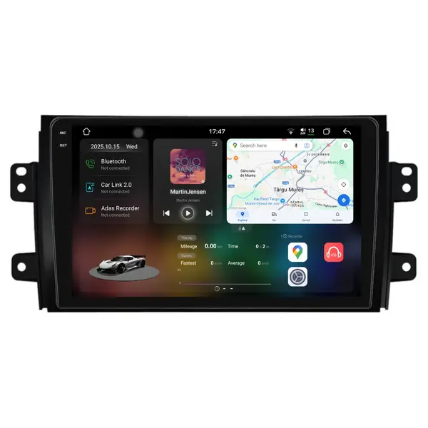 Navigatie Dedicata Suzuki SX4 (2006-2012), 2K, 12Gb Ram, 256Gb Stocare, Carplay