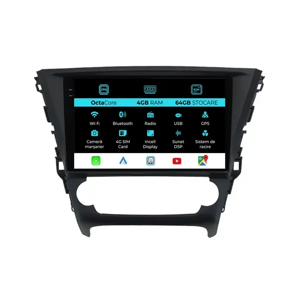 Navigatie Dedicata Toyota Avensis (2008 - 2015), 9 Inch, 4Gb Ram, 64Gb Stocare, Android Auto, Carplay