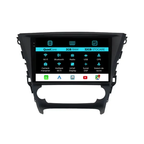 Navigatie Dedicata Toyota Avensis (2015-2018), 9 Inch, 2Gb Ram, 32Gb stocare, Carplay