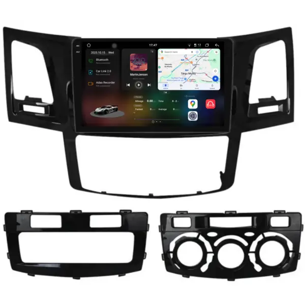 Navigatie Dedicata Toyota Hilux VII (2004-2015), 2K, 12Gb Ram, 256Gb Stocare, Carplay