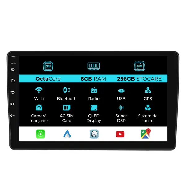 Navigatie Dedicata Toyota Land Cruiser J100 (1998 - 2002), 9 Inch, 8Gb Ram, 256Gb Stocare, Android Auto, Carplay