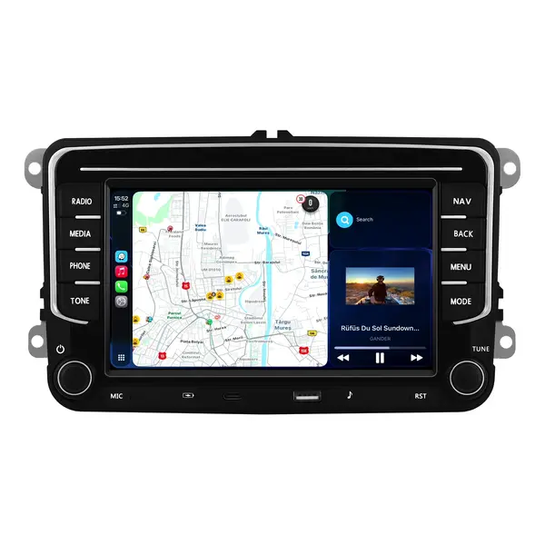 Navigatie Dedicata Volkswagen, 7Inch, 4Gb Ram, 64Gb stocare, Apple Carplay Android Auto