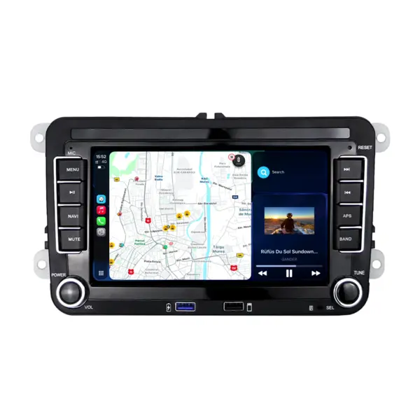 Navigatie Dedicata Volkswagen, 7Inch, 4Gb Ram, 64Gb stocare, Apple Carplay Android Auto