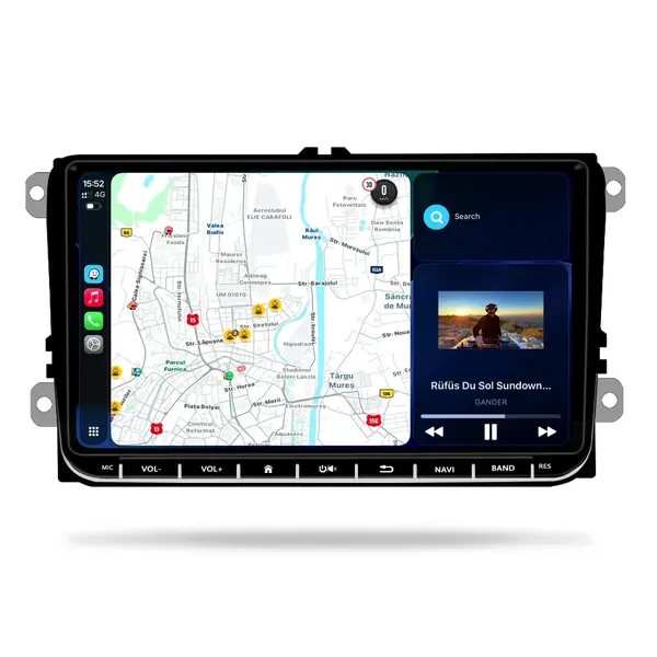 Navigatie Dedicata Volkswagen, 9Inch, 8Gb Ram, 128Gb stocare, Apple Carplay Android Auto