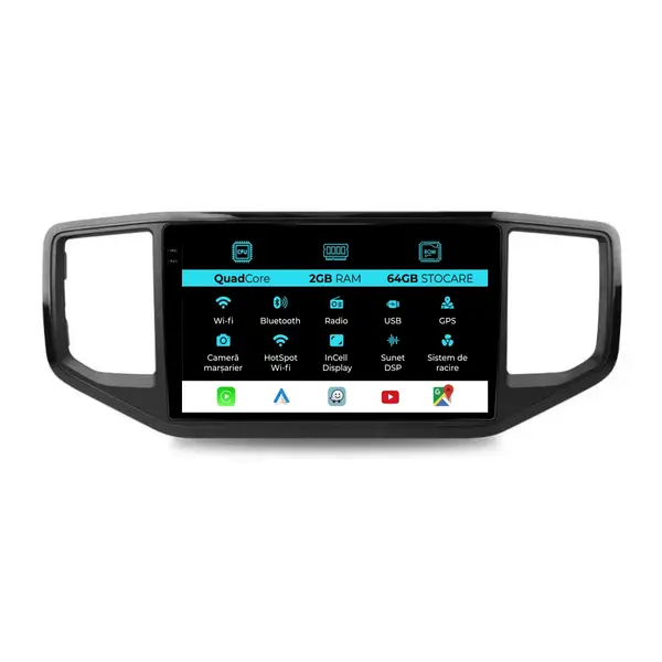 Navigatie Dedicata Volkswagen Amarok (2011 - 2022), 9 Inch, 2Gb Ram, 32Gb Stocare, Android Auto, Carplay