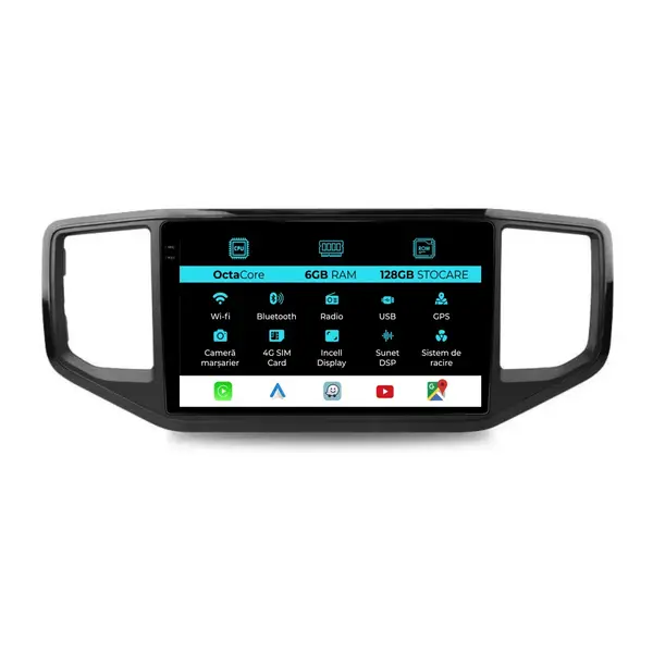 Navigatie Dedicata Volkswagen Amarok (2011 - 2022), 9 Inch, 6Gb Ram, 128Gb Stocare, Android Auto, Carplay