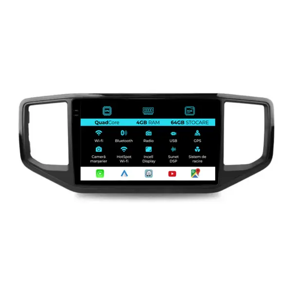 Navigatie Dedicata Volkswagen Amarok (2011 - 2022), QuadCore, 9 Inch, 4Gb Ram, 64Gb Stocare, Android Auto, Carplay