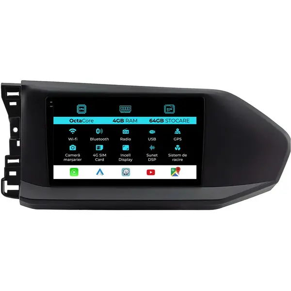 Navigatie Dedicata Volkswagen Caddy (2020 - 2025), 9 Inch, 4Gb Ram, 64Gb Stocare, Android Auto, Carplay
