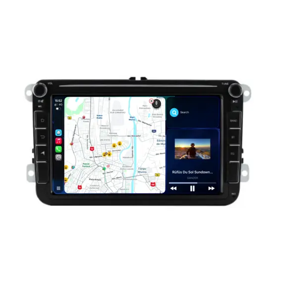 Navigatie Dedicata Volkswagen,QuadCore, 8Inch, 4Gb Ram, 64Gb stocare, Carplay si Android Auto