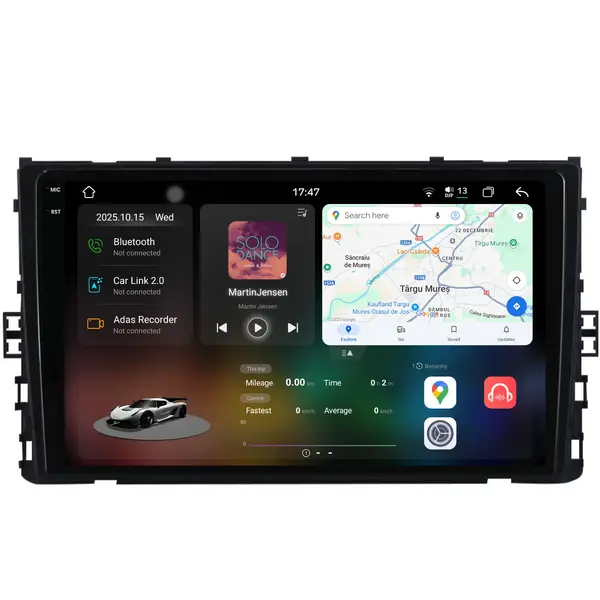 Navigatie Dedicata Volkswagen T-Roc (2017-2025), 2K, 12Gb Ram, 256Gb Stocare, Carplay