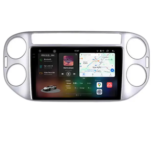 Navigatie Dedicata Volkswagen Tiguan (2006-2016), 2K, 12Gb Ram, 256Gb Stocare, Carplay