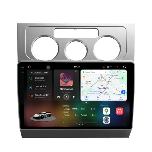 Navigatie Dedicata Volkswagen Touran (2003-2010), 2K, 12Gb Ram, 256Gb Stocare, Carplay