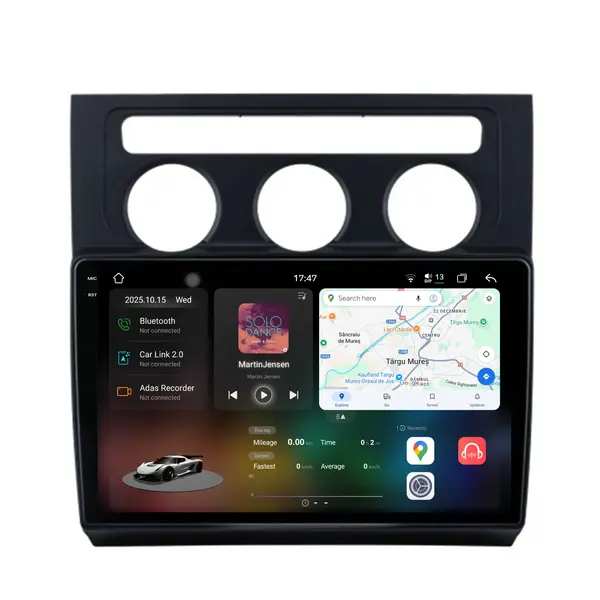 Navigatie Dedicata Volkswagen Touran (2003 - 2014), 2K, 12Gb Ram, 256Gb Stocare, Android Auto, Carplay
