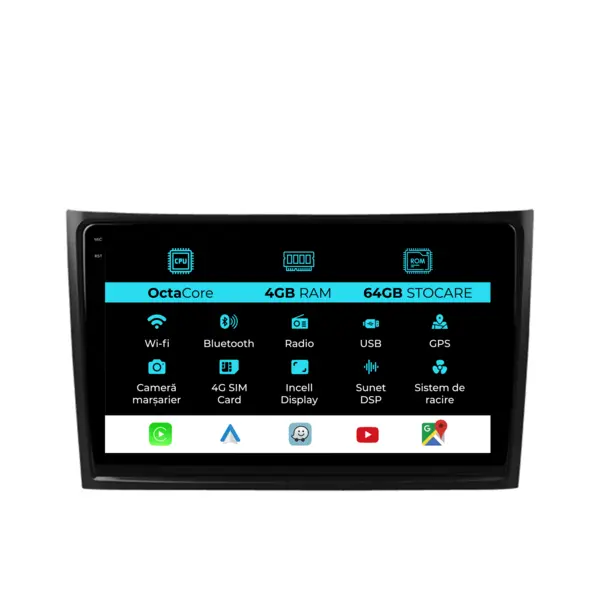 Navigatie Dedicata Volvo Xc90 (2002-2014), 10Inch, 4Gb Ram, 64Gb Stocare, Carplay
