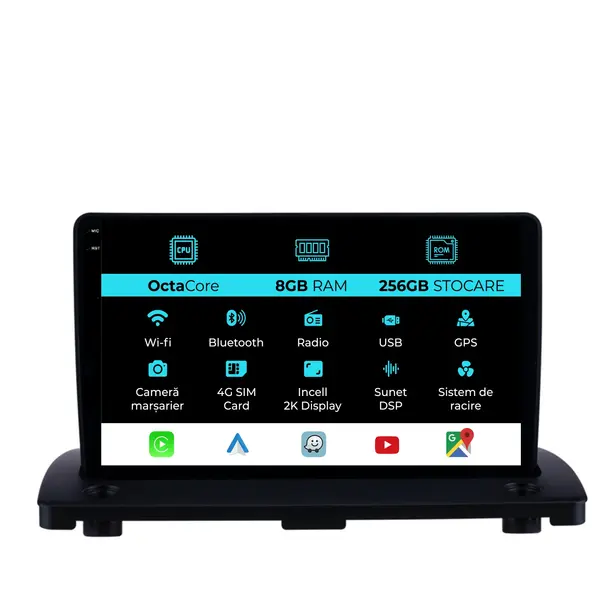 Navigatie Dedicata Volvo Xc90 (2002-2014), 2K, 8Gb Ram, 256Gb Stocare, Carplay
