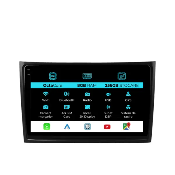 Navigatie Dedicata Volvo Xc90 (2002-2014), 2K, 8Gb Ram, 256Gb Stocare, Carplay