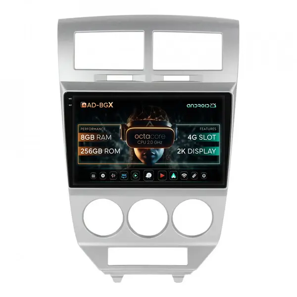 Navigatie Dodge Caliber (2006-2010), Android, X-Octacore 8GB RAM + 256GB ROM, 10.36 Inch - AD-BGX10008+AD-BGRKIT293