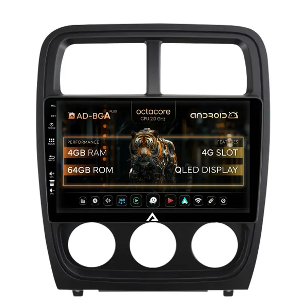 Navigatie Dodge Caliber (2010-2012), Android, A-Octacore 4GB RAM + 64GB ROM, 9 Inch - AD-BGA9004+AD-BGRKIT295V2