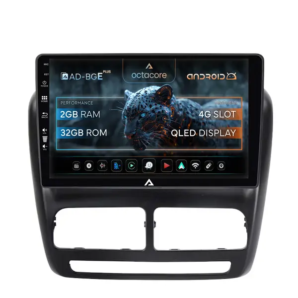 Navigatie Fiat Doblo (2010-2015), Android, E-Octacore 2GB RAM + 32GB ROM, 10.1 Inch - AD-BGE10002+AD-BGRKIT358