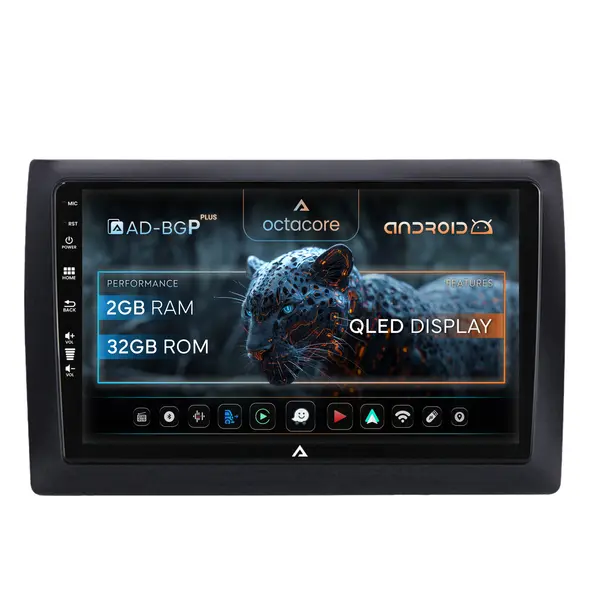 Navigatie Fiat Stilo, Android, P-Octacore 2GB RAM + 32GB ROM, 9 Inch - AD-BGP9002+AD-BGRKIT356V2