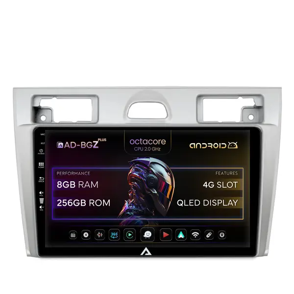 Navigatie Ford Fiesta (2002-2008), Android, Z-Octacore 8GB RAM + 256GB ROM, 9 Inch - AD-BGZ9008+AD-BGRKIT143