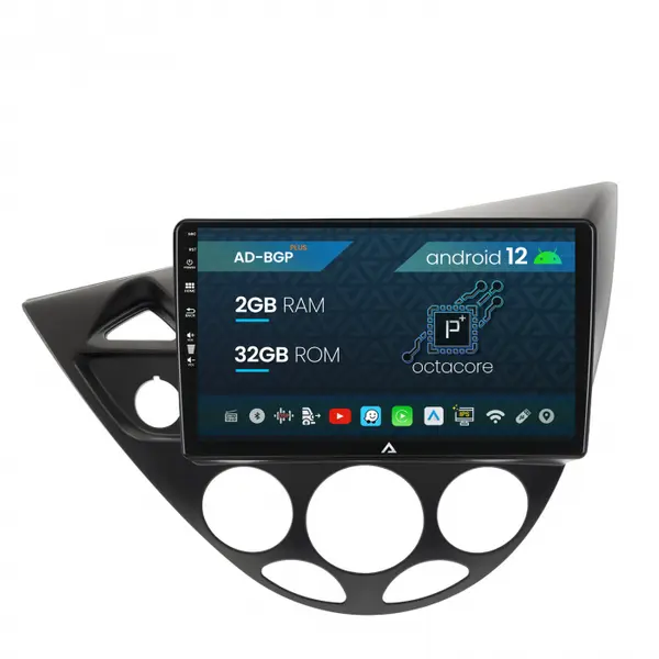 Navigatie Ford Focus 1 (1998-2004), Android 12, P-Octacore 2GB RAM + 32GB ROM, 9 Inch - AD-BGP9002+AD-BGRKIT112V2