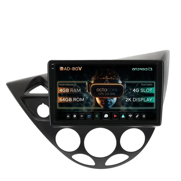 Navigatie Ford Focus 1 (1998-2004), Android, V-Octacore 4GB RAM + 64GB ROM, 9.5 Inch - AD-BGV9004+AD-BGRKIT112V2