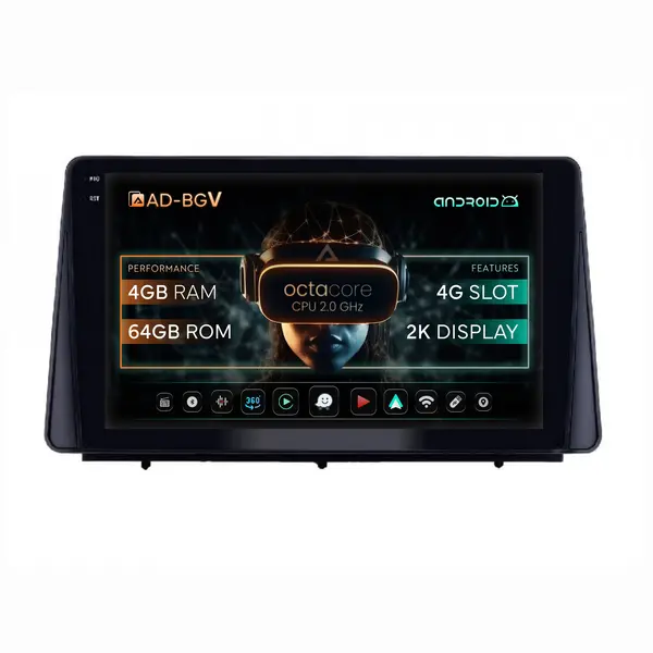 Navigatie Ford Focus Ford Focus MK4 (2019+), Android, V-Octacore 4GB RAM + 64GB ROM,10.36 Inch - AD-BGV10004+AD-BGRKIT158
