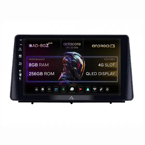 Navigatie Ford Focus MK4 (2019+), Android, Z-Octacore 8GB RAM + 256GB ROM, 10.1 Inch - AD-BGZ10008+AD-BGRKIT158