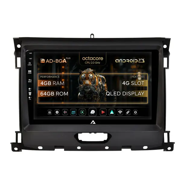 Navigatie Ford Ranger (2015-2022), Android, A-Octacore 4GB RAM + 64GB ROM, 9 Inch - AD-BGA9004+AD-BGRKIT120V2