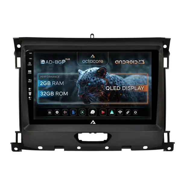Navigatie Ford Ranger (2015-2022), Android, P-Octacore 2GB RAM + 32GB ROM, 9 Inch - AD-BGP9002+AD-BGRKIT120V2