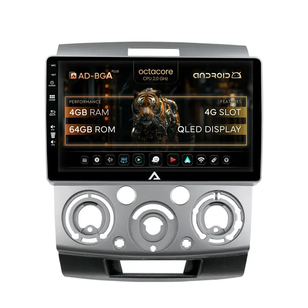Navigatie Ford Ranger Mazda BT50 (2007-2012), Android, A-Octacore 4GB RAM + 64GB ROM, 9 Inch - AD-BGA9004+AD-BGRKIT136
