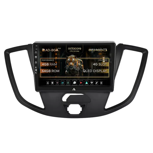 Navigatie Ford Transit (2014-2020), Android, A-Octacore 2GB RAM + 32GB ROM, 9 Inch - AD-BG9002+AD-BGRKIT123V2