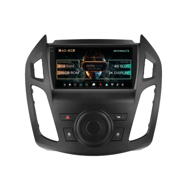 Navigatie Ford Transit (2015-2021), Android, X-Octacore 8GB RAM + 256GB ROM, 9.5 Inch - AD-BGX9008+AD-BGRKIT111