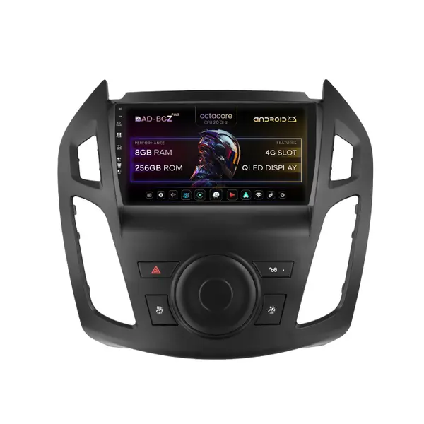 Navigatie Ford Transit (2015-2021), Android, Z-Octacore 8GB RAM + 256GB ROM, 9 Inch - AD-BGZ9008+AD-BGRKIT111