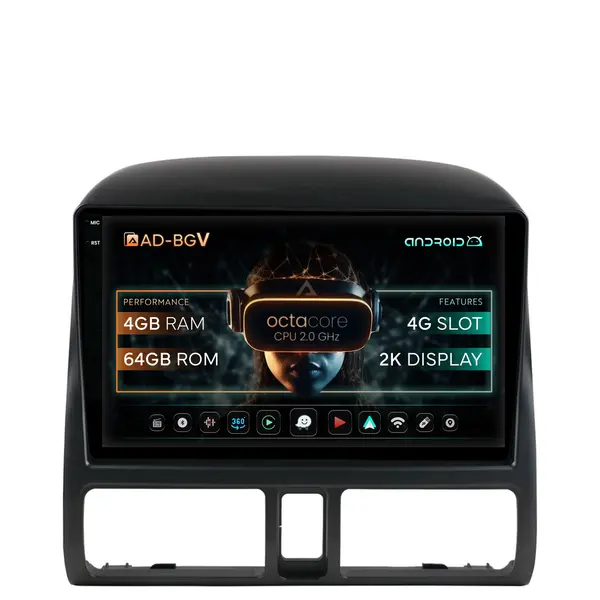 Navigatie Honda CRV (1998-2005), Android, V-Octacore 4GB RAM + 64GB ROM, 9.5 Inch - AD-BGV9004+AD-BGRKIT017