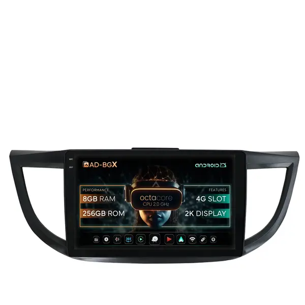 Navigatie Honda CRV (2011-2016), Android, X-Octacore 8GB RAM + 256GB ROM, 9.5 Inch - AD-BGX9008+AD-BGRKIT003