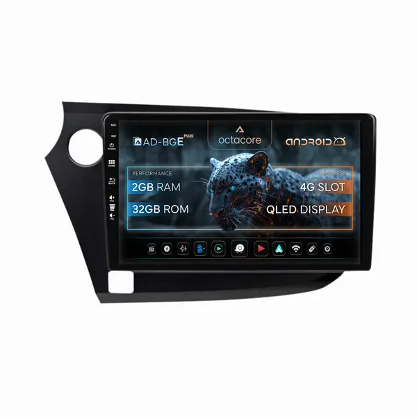 Navigatie Honda Insight (2009-2014), Android, E-Octacore 2GB RAM + 32GB ROM, 9 Inch - AD-BGE9002+AD-BGRKIT009